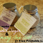 Lavender Sugar & Rosemary Sea Salt :: and a Free Printable