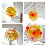 Stained ‘Glass’ Frozen Sun Catchers