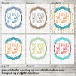 The Dishes Will Wait :: FREE PRINTABLE