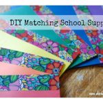 DIY Matching School Supplies