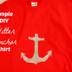DIY Glitter Anchor Shirt