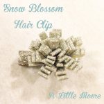 Snow Blossom Hair Clip