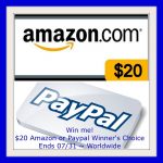 $20 to Paypal or Amazon {Giveaway}