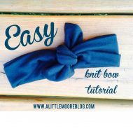 Easy Knit Bow Headband Tutorial