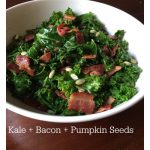 Kale + Bacon + Pumpkin Seeds