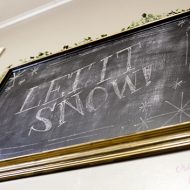 Easy DIY Winter Framed Chalkboard