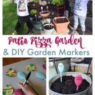 Patio Pizza Garden Plus DIY Garden Markers