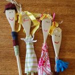 wooden spoon puppets