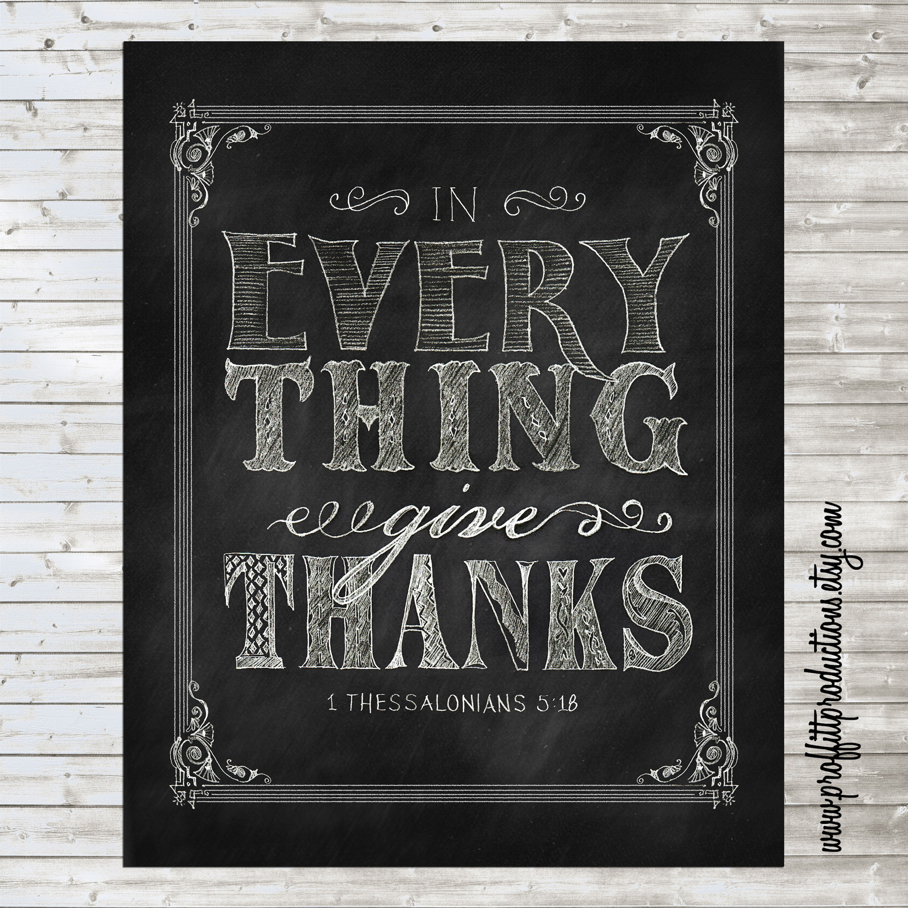 free chalkboard thanksgiving printable
