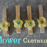 flower clothespins