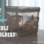 DIY Lace Doily Candle Holders
