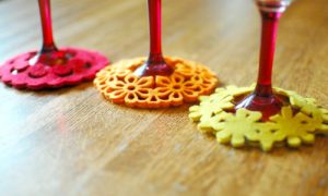 DIY Slip-on Felt Coasters