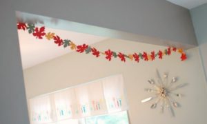 Felt Leaf Garland