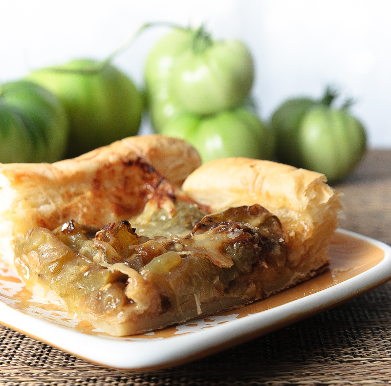 green tomato tart