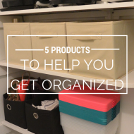 5 Products For Home Organization