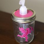 DIY Mason Jar Valentine’s Day Soap Dispenser