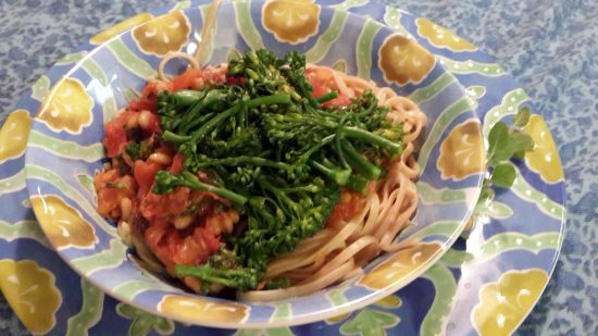 Finished Calabrian broccolini