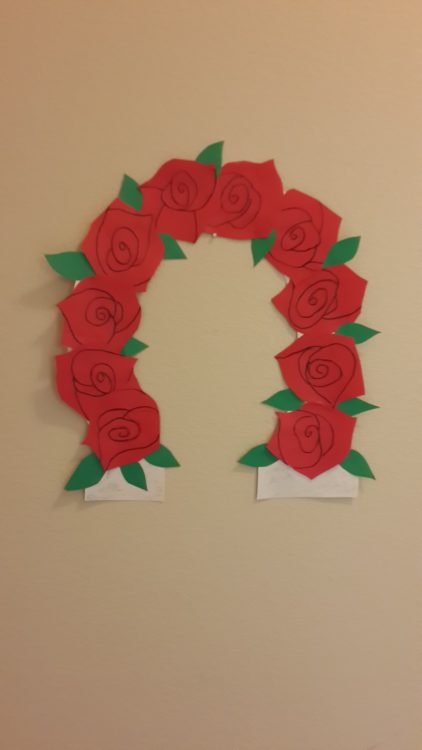 rose wreath finished