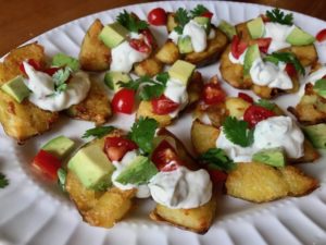 Fiesta Smashed Rose Potatoes 