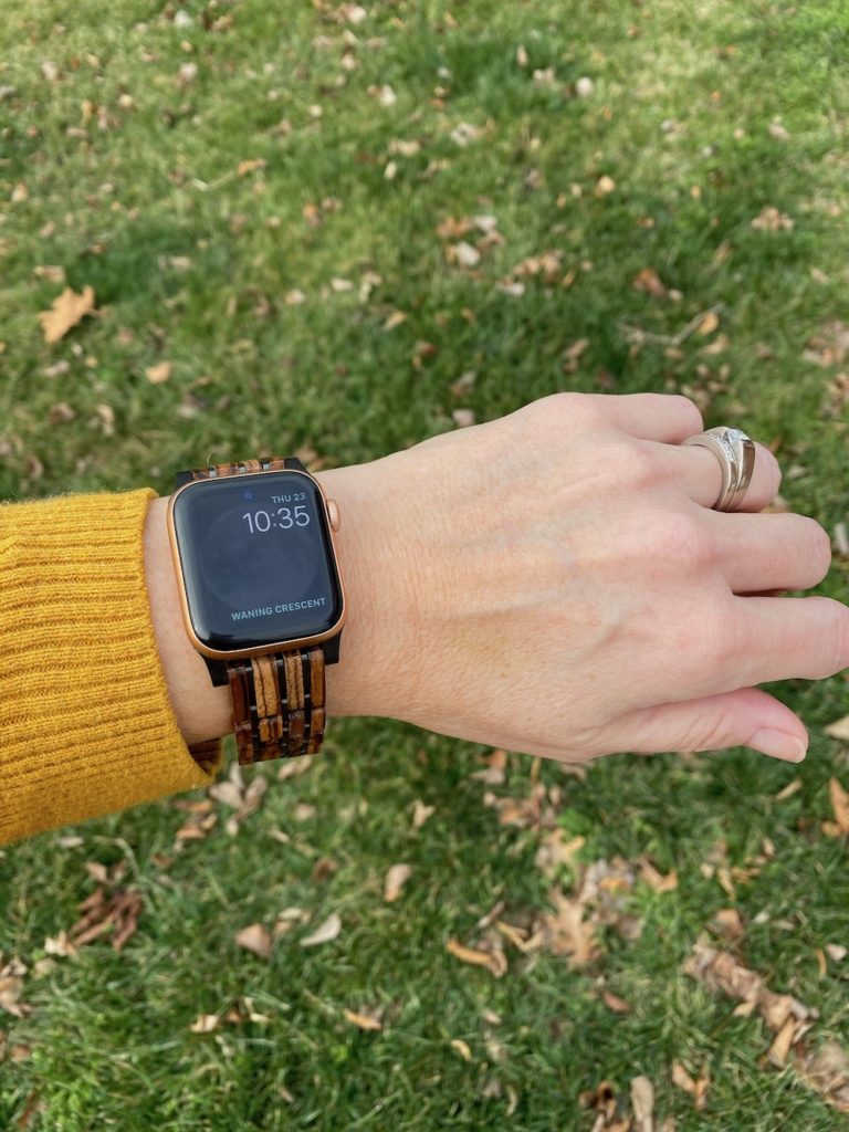 The Jord Wooden Apple Watch Band